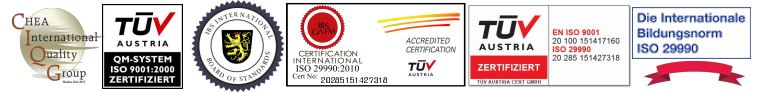 TUV ISO CHEQS Accredited